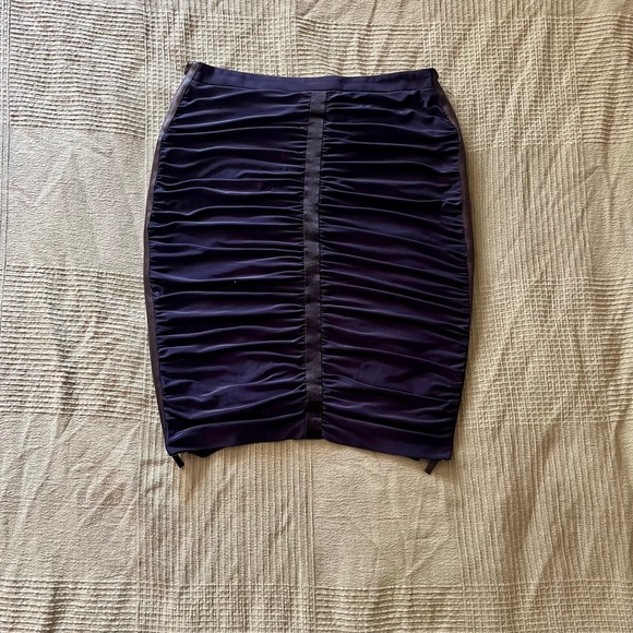 Cache Navy Ruched Pencil Skirt - Picture 8 of 8